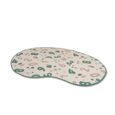Imagem de Tapete Infantil São João Antiderrapante 1,40 X 2,00 branco , bege e verde