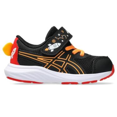 Imagem de ASICS Tênis infantil unissex Contend 9 Ts School Yard (infantil), Preto/laranja Pop, 21