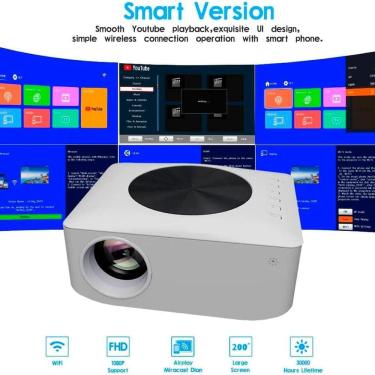 Imagem de Projetor Yt 400 HD Mini 4k Portátil 3000 Lumens