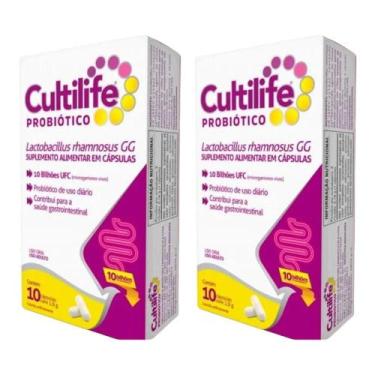 Imagem de Kit Cultilife Probiótico Com 2 Caixas De 10 Cápsulas Cada - AIRELA