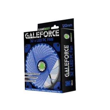 Imagem de Fan Gamemax Para Pc Gamer Gf12B 12Cm Azul 32 Led