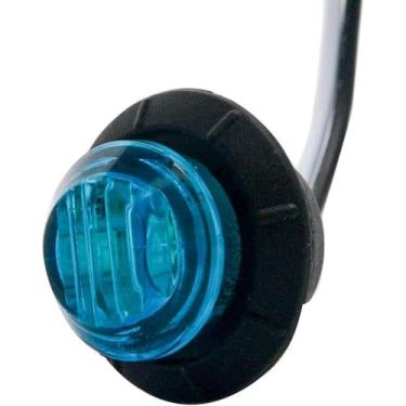 Imagem de Riloer Luz de sinalização lateral, pacote com 1 lâmpada de reposição para carro 12 V CC, indicador LED compatível com picapes, reboques de caminhão, SUVs e barcos (azul)