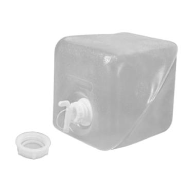 Imagem de UGPLM Recipiente de água dobrável, jarra, cantil, equipamento de sobrevivência reutilizável, tanque de água dobrável versátil para mochilão, 20l com Torneira