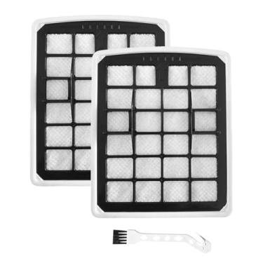 Imagem de SaferCCTV Pacote com 2 filtros de substituição para aspirador de pó compatíveis com Eureka NEN180 NEN186BL Aspirador de pó sem bolsa, 2 filtros de copo, 1 escova de limpeza