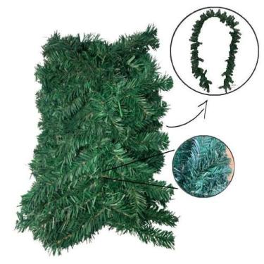 Imagem de Festão Aramado Verde Natal 2,70 Metros - 180 Galhos - Casa Natale