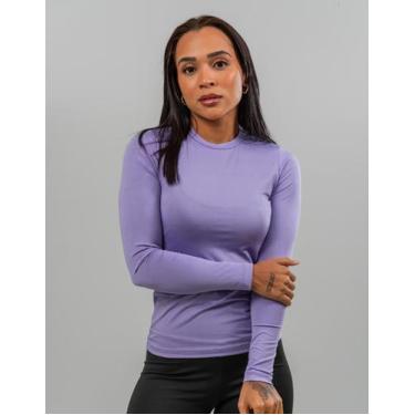 Imagem de 2 Camisetas Proteção UV 50+ Feminina Térmica Camisa Manga Longa Blusa 