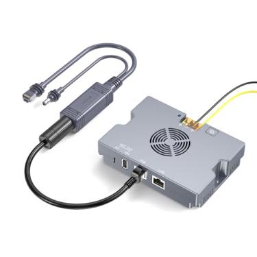 Imagem de Kit de fonte de alimentação e divisor Starlink Mini PoE, 350W PoE 52V/6A DC, USB-A e Tipo-C, entrada 9-36V, proteção GigE aprimorada e ESD para Starlink Mini Dishy, projetado para desempenho confiável