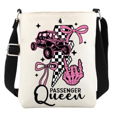 Imagem de WCGXKO Bolsa de ombro para dirigir, bolsa carteiro descolada, bolsa tiracolo para amantes de aventuras, Passenger Queen Xk, 1