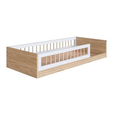 Imagem de Cama Infantil Com Grades De Proteção 85 x 194 cm Solteiro Andy JM Móveis