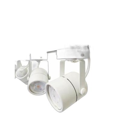 Imagem de Kit Trilho Eletrificado 1 M Branco 4 Spot Gu10 Led 7W 4000K - Delis