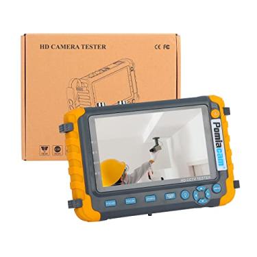 Imagem de POMIACAM Testador De Monitor Cctv 4 Em 1 5" Com Câmera Segurança Analógica 1080P 5Mp E 8Mp, Teste Cabo Utp/Ptz Vídeo Coaxial Ahd/Tvi/Cvi/Cvbs, Entrada Hdmi/Vga, Saída Dc12V, Portátil
