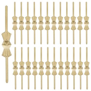 Imagem de Murtenze 350 peças de clipes de conectores de lustre - substituição de candelabro para fixação de peças de cristais (33 mm dourado)