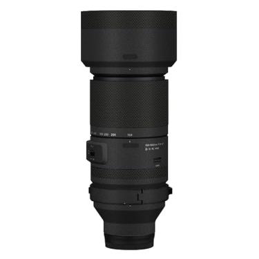 Imagem de Adesivo antiarranhões para lente de câmera para Tamron 150-500 mm F5-6.7 adequado para Sony Mount Coat Vinil Película Protetora Decalques 150-500 5-6,7 (Couro Preto)