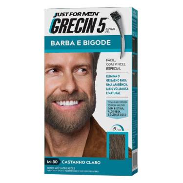 Imagem de Coloração para Barba e Bigode Grecin 5 - Castanho Claro, 28g
