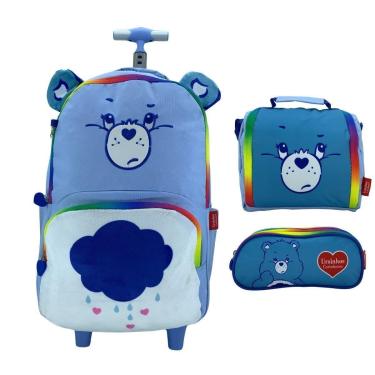 Imagem de Kit Mochila de Rodinha Lancheira e Estojo Ursinho Carinhoso-Feminino