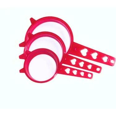 Imagem de Peneiras Love Jogo kIT com 3 Peças Kit 9, 11 e 15 cm para Cozinha Core