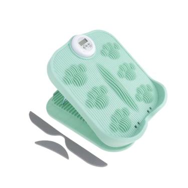 Imagem de UGPLM Prancha de alongamento de panturrilhas, prancha inclinada, equipamento de ginástica, apoio para os pés, maca de panturrilha portátil, profissional, Verde