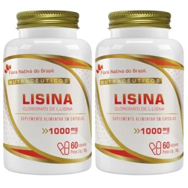 Imagem de KIT 2X Lisina 1000mg 60 cápsulas - Flora Nativa