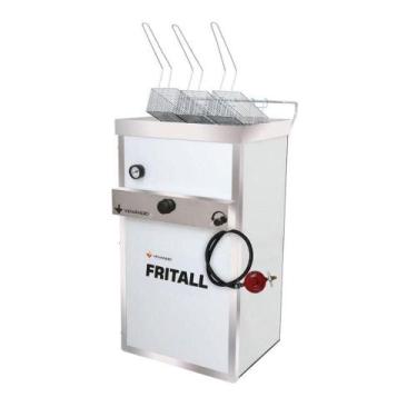 Imagem de Fritador Fritadeira Gás 26 Lts água E óleo Faoap30 - Venâncio - METALU