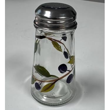 Imagem de Containly Conjunto de saleiro e pimenteiro de vidro pintado à mão - Kit elegante em caixa de presente em caixa de presente protetora - perfeito para presentes, decoração de casa e jantar