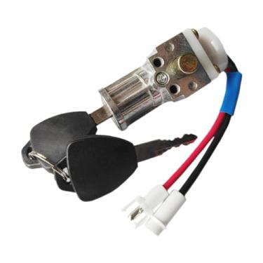 Imagem de Aymzbd Cadeado para Bicicleta Elétrica, Cadeado de Cilindro Elétrico com Chaves para Bicicletas Elétricas