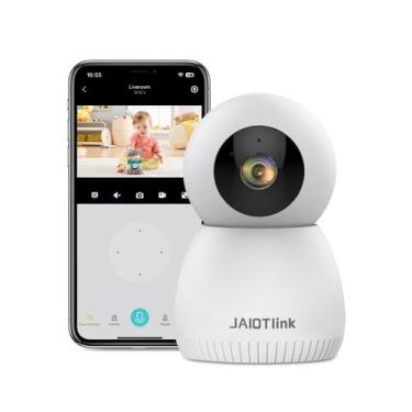 Imagem de Câmera de segurança interna JaiotLink 5MP 2K para monitor de bebês/ani