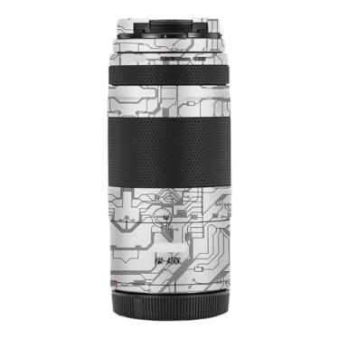 Imagem de Adesivo para lente de câmera 75-300 4-5.6 Película protetora para Canon RF 75-300 mm F4-5.6 (branco circuito)