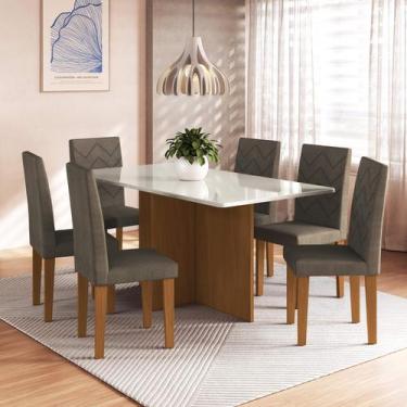 Imagem de Conjunto De Sala De Jantar Fidelitá Itália 170 Cm Com 6 Cadeiras Freij