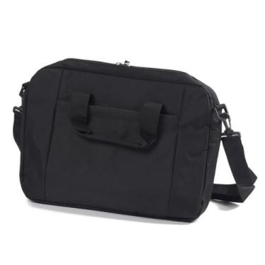 Imagem de Pasta Slim para Notebook com Alça Transversal, Preta, Compartimentos Organizadores