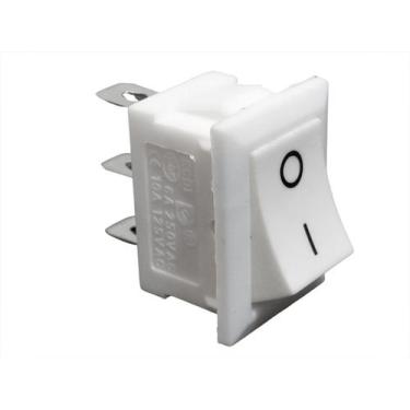 Imagem de Chave Tictac KCD1 Branco Botão Liga Desliga 3T 2P- 10 Chaves - NTV