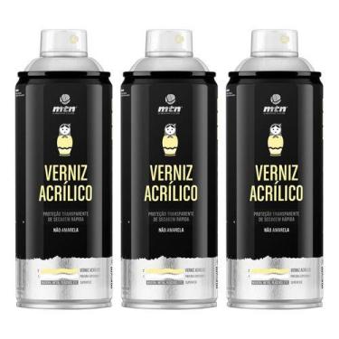 Imagem de Kit 3 Verniz Spray Acrílico MTN 400ml Secagem Ultrarrápida - Ordene, A