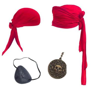 Imagem de Fantasia BEDJIMI: Pirata Renascentista Medieval, Festa de Halloween