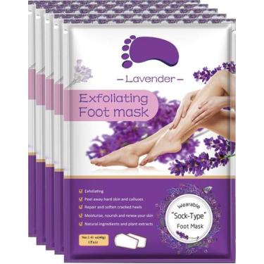 Imagem de Máscara de peeling para pés Sameriver Lavender Exfoliating, pacote com