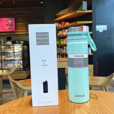 Imagem de Garrafa Térmica Café Suco Água Academia Passeio Camping Caminhada Aço 