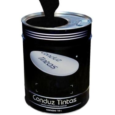 Imagem de Tinta sinalização Ecológica - CONDUZ TINTAS - PRETA - Balde de 18 L.