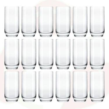 Imagem de 18 Copo de Vidro Lights 410ML Transparente Long Drink Suco - NADIR FIG
