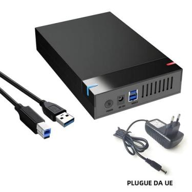 Imagem de Case Externo Para HDD SATA USB 3.0 De 2.5 E 3.5 Polegadas, Adaptador P