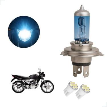 Imagem de Lâmpada Halógena Super Branca H4 para Moto Honda CG 150 Sport 2005 200
