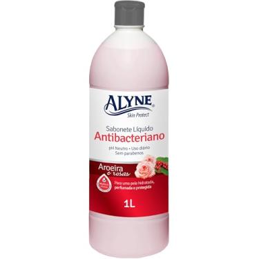 Imagem de Alyne, Sabonete Líquido, Antibacteriano, Aroma Aroeira e Rosas, 1 Litro, Vermelho