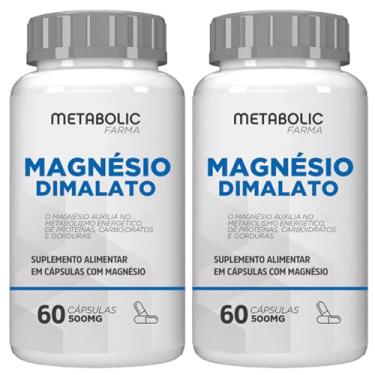Imagem de 2x Magnesio Dimalato - 500Mg -120 Cápsulas - Metabolic Farma