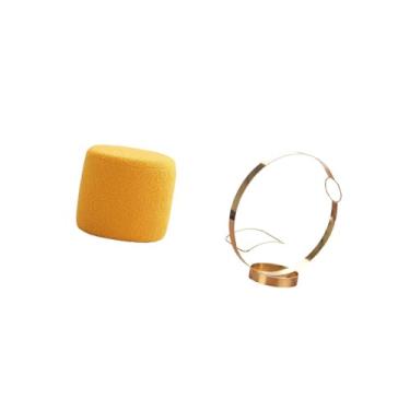 Imagem de Bothyi Apoio para Os Pés Redondo Pufe, Banco, Cadeira, Suporte para Vinho de Metal, Organizador, Suporte para Garrafas, Pequeno Cilindro, Sofá, Banco para Ch