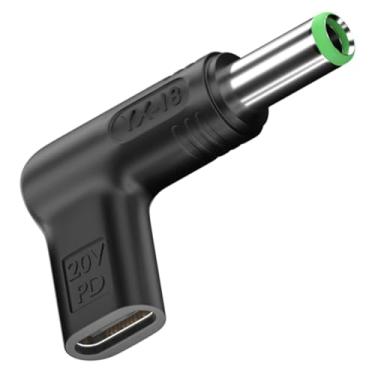 Imagem de Adaptador USB C para DC 100W 6,3X 3,0 mm, adaptador PD USB C fêmea para DC 19V macho, tipo USB C para adaptador de 6,3 x 3,0 mm feito para a série de laptops Toshiba