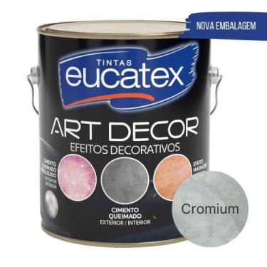 Imagem de Cimento Queimado Eucatex Efeito Perolizado Cromium 3,7kg