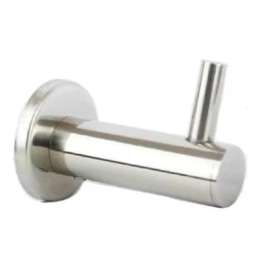 Imagem de Cabide Porta Toalha de Rosto Redondo Inox 304 Polido Banheiro Parede