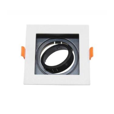 Imagem de Spot Embutir Recuado Par 20 E27 Quadrado Direcionável Br+Pt - Blumenau