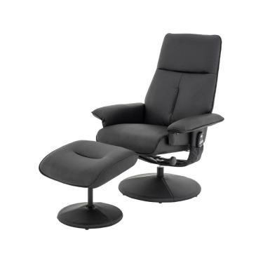 Imagem de Poltrona Massagem Nebraska Rivatti Pu Preto C- Controle