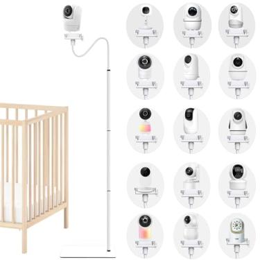 Imagem de Suporte para câmera de monitor de bebê compatível com VTech/HelloBaby/Nanit Pro/I/Momcozy/iFamily/OKAIDI/Blemil/Motorola/Leapfrog/nooie IPC100/Infant Optics/ANMEATE/Suporte flexível