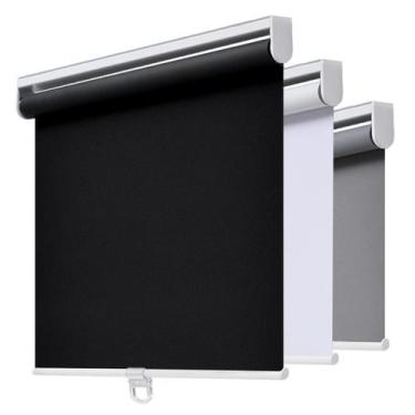 Imagem de Persianas de rolo sem fio AOSKY Blackout Blinds 60x180cm pretas