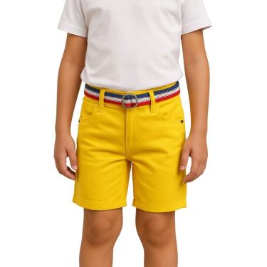Imagem de Shorts Infantil jeans com Cinto Meninos Verão Festas