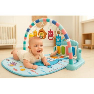 Imagem de Tapete Infantil Atividades Piano Interativo Bebê Desenvolvimento Senso